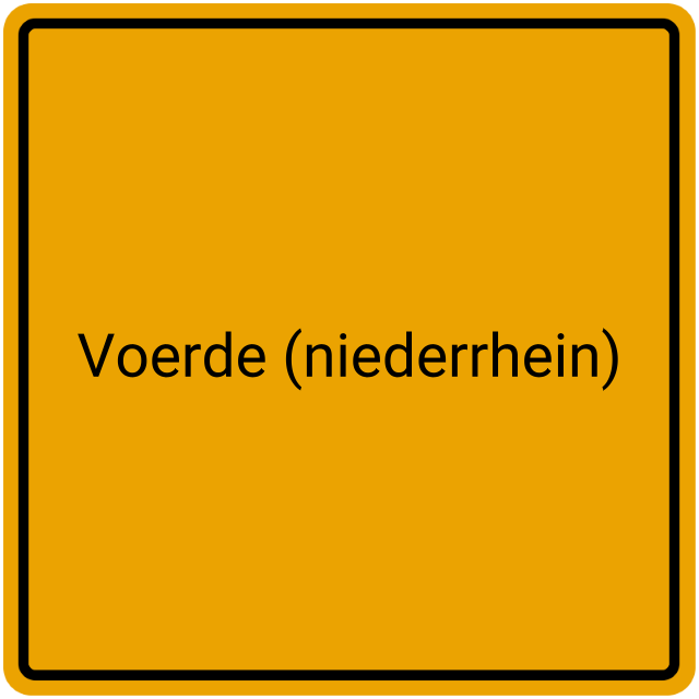 Meldebestätigung Voerde (Niederrhein)